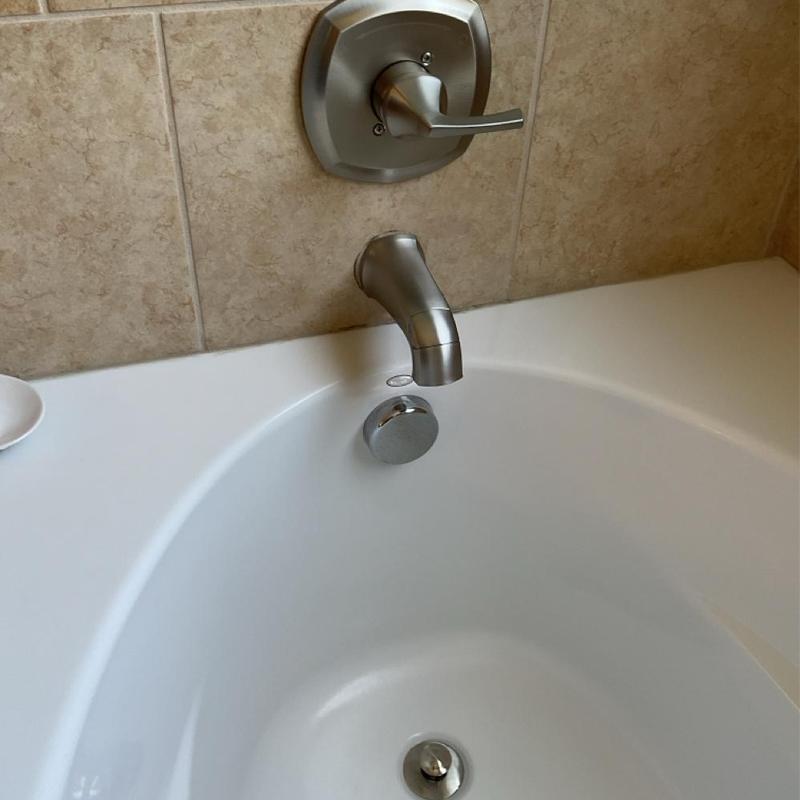 Delta tub and shower faucet trim upgrade Delta tub and shower faucet trim upgrade