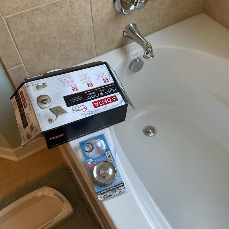 Delta Portwood tub and shower faucet trim upgrade parts Delta Portwood tub and shower faucet trim upgrade parts