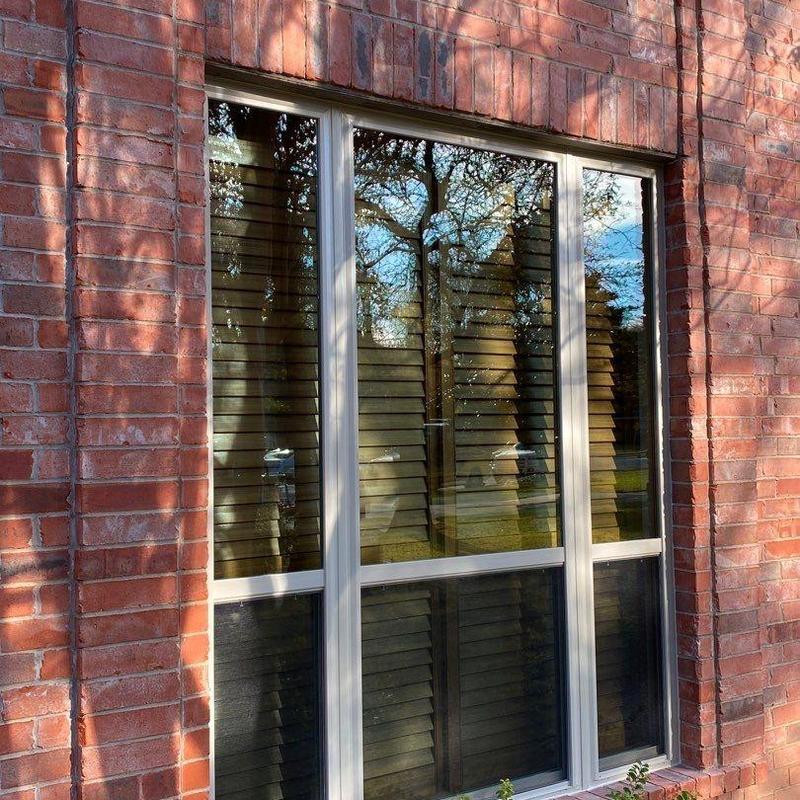 Energy efficient vinyl windows with sound dampening installed Energy efficient vinyl windows with sound dampening installed