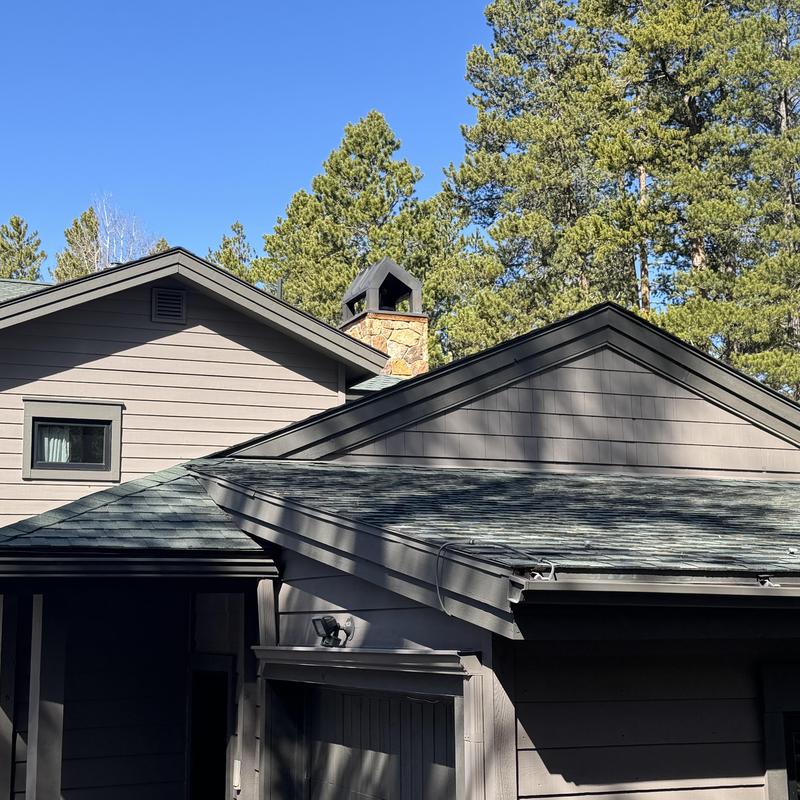 Gutter and heat tape system inspection on roof