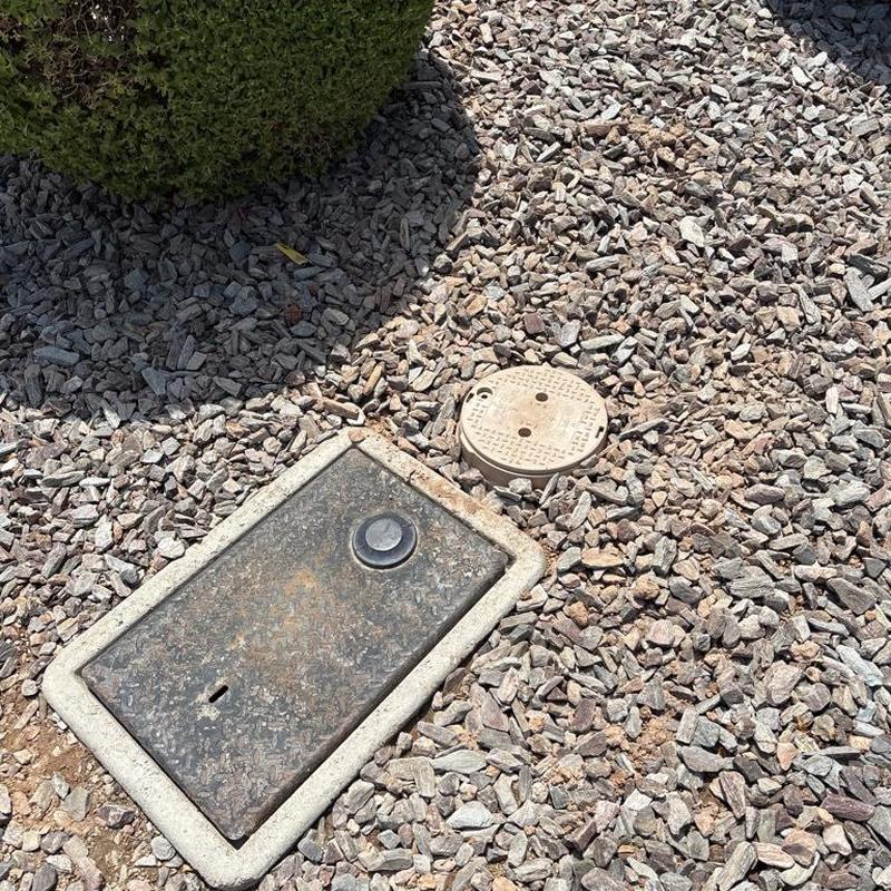 Water main access box and pressure relief valve installation