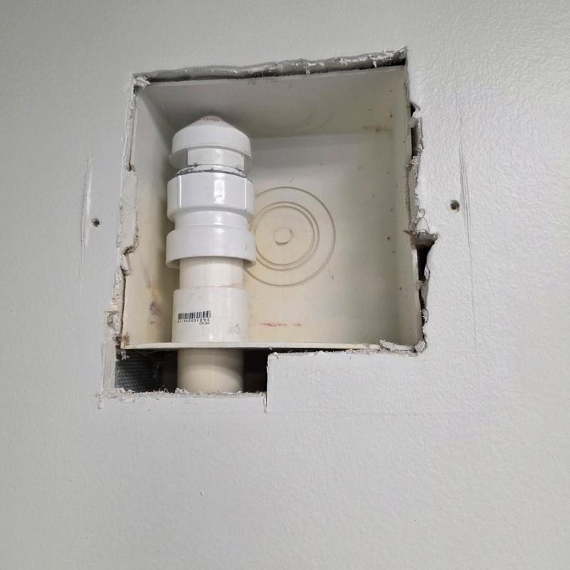 Studor vent installation in drywall plumbing access panel