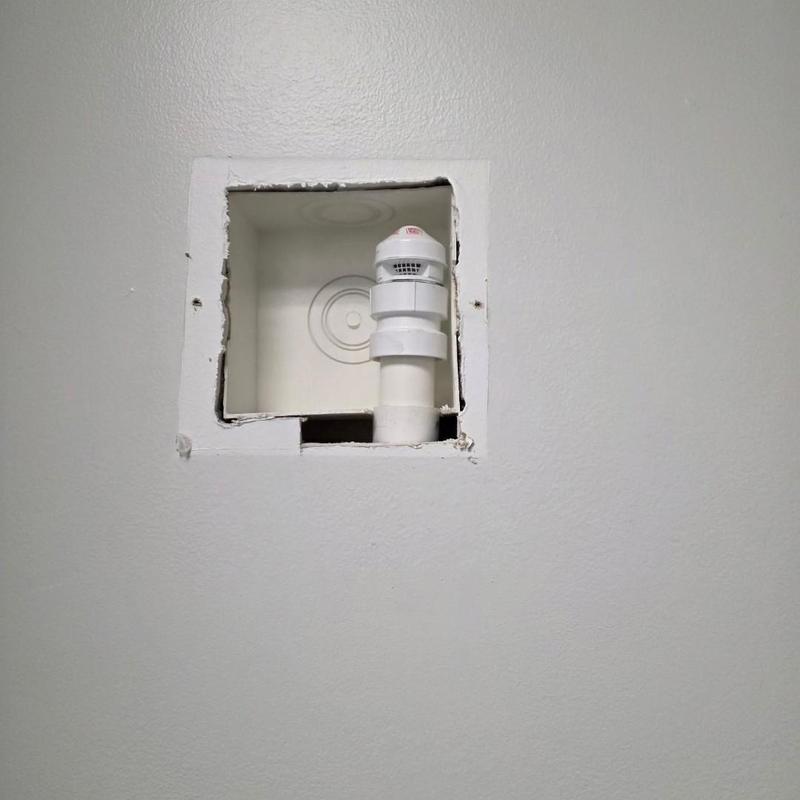 Studor vent installation in wall cavity opening