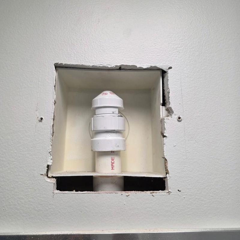Studor vent installation in wall cavity opening