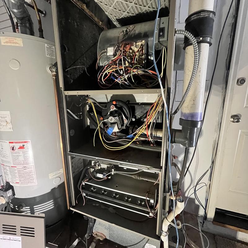 Furnace wiring and combustion chamber inspection Furnace wiring and combustion chamber inspection