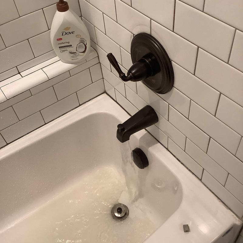 Oil-rubbed bronze tub and shower faucet installation Oil-rubbed bronze tub and shower faucet installation