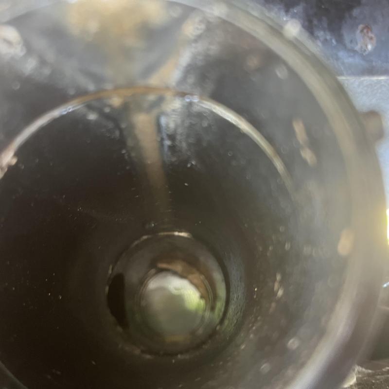 RV outlet piping interior with specialty adapter connection