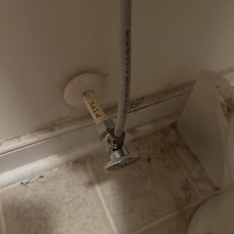 Toilet shut off valve with water supply line repair Toilet shut off valve with water supply line repair