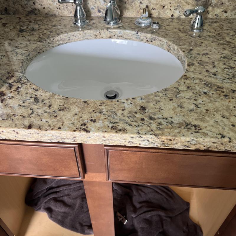 3-piece vanity sink with granite countertop installation 3-piece vanity sink with granite countertop installation