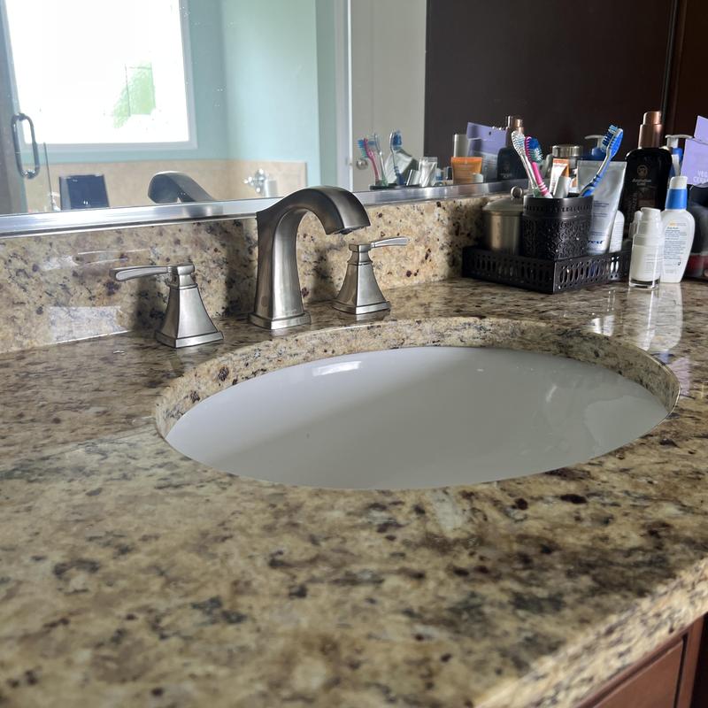 Vanity sink with granite countertop and faucet Vanity sink with granite countertop and faucet