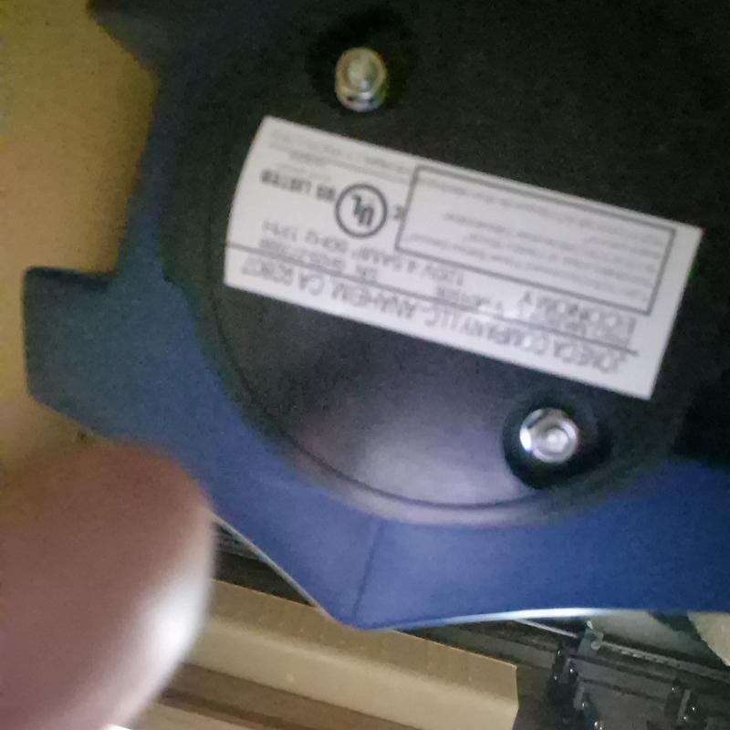 12 hp garbage disposal motor close-up with label 12 hp garbage disposal motor close-up with label