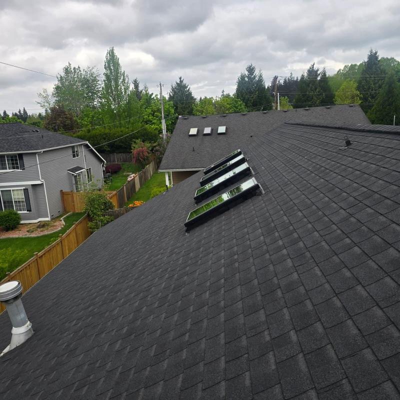Skylight replacement on asphalt shingle roof