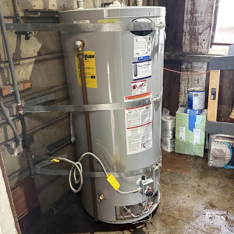 70-gallon AO Smith water heater installation 70-gallon AO Smith water heater installation