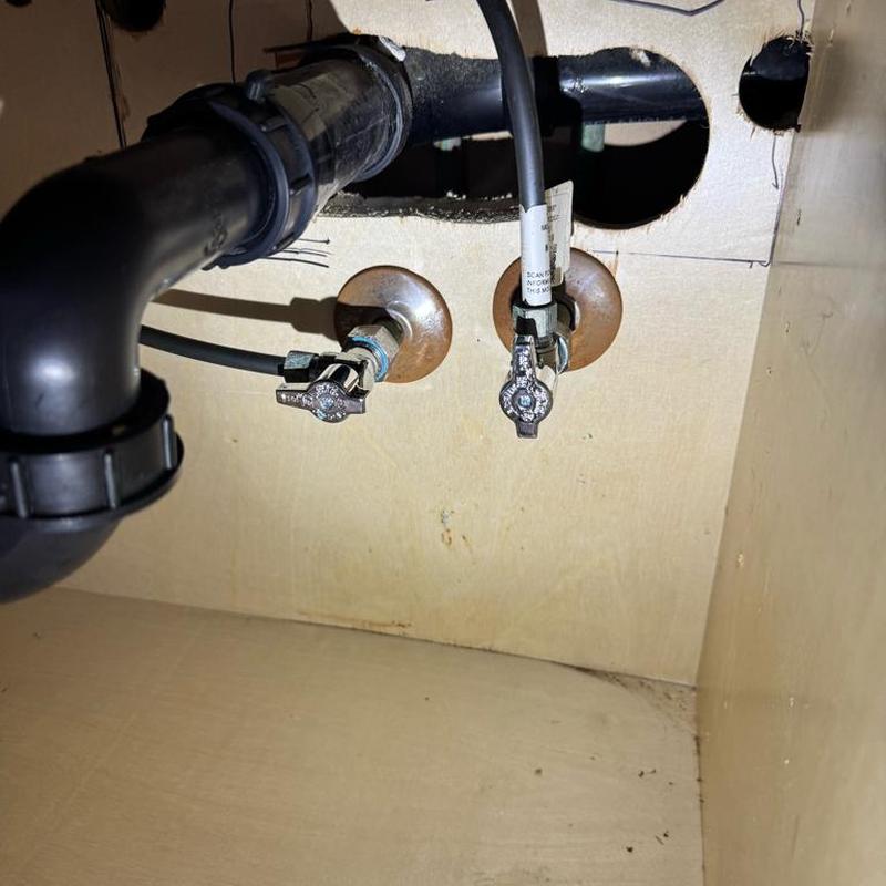 Angle stop valves under bathroom sink replacement