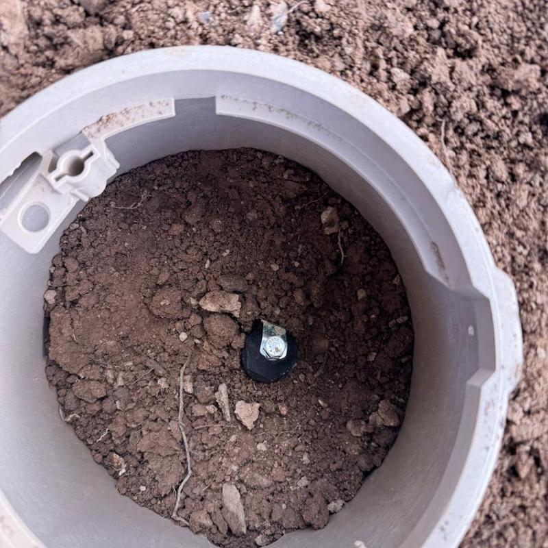 PRV valve installed underground near water meter