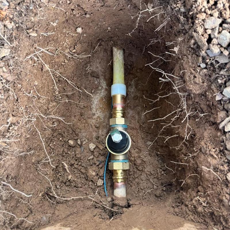 Pressure reducing valve installation on water main