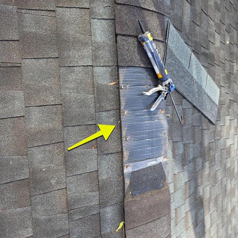 Roof shingles with sealant and patch repair tools Roof shingles with sealant and patch repair tools