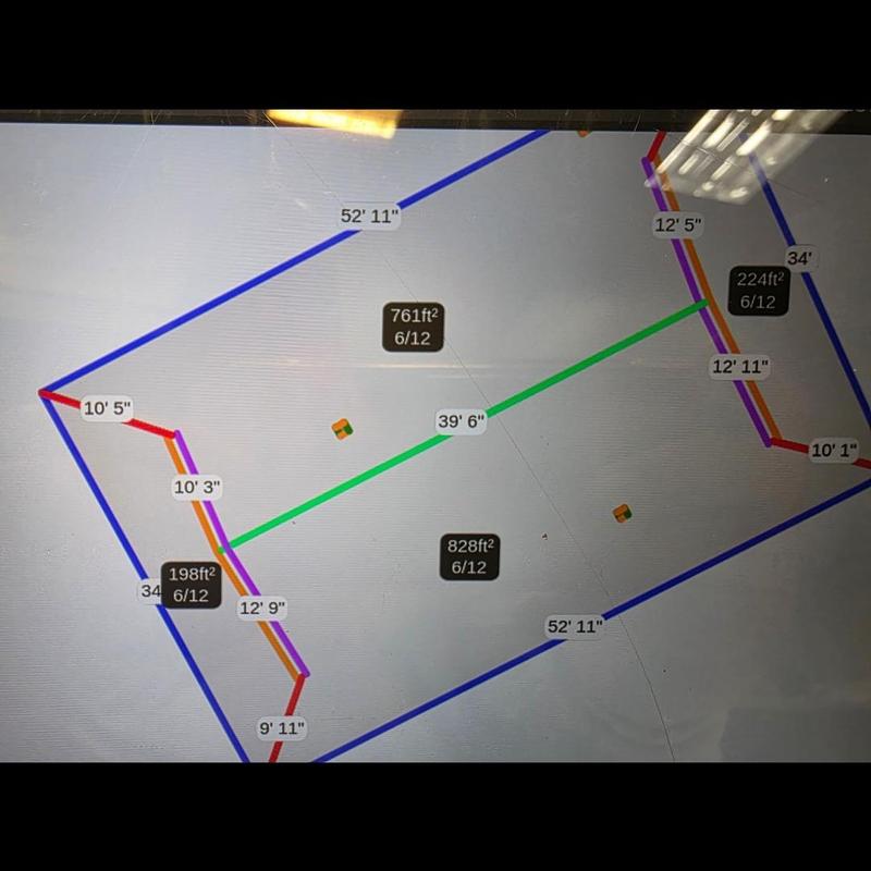 Roof area measurements and pitch diagram for inspection Roof area measurements and pitch diagram for inspection