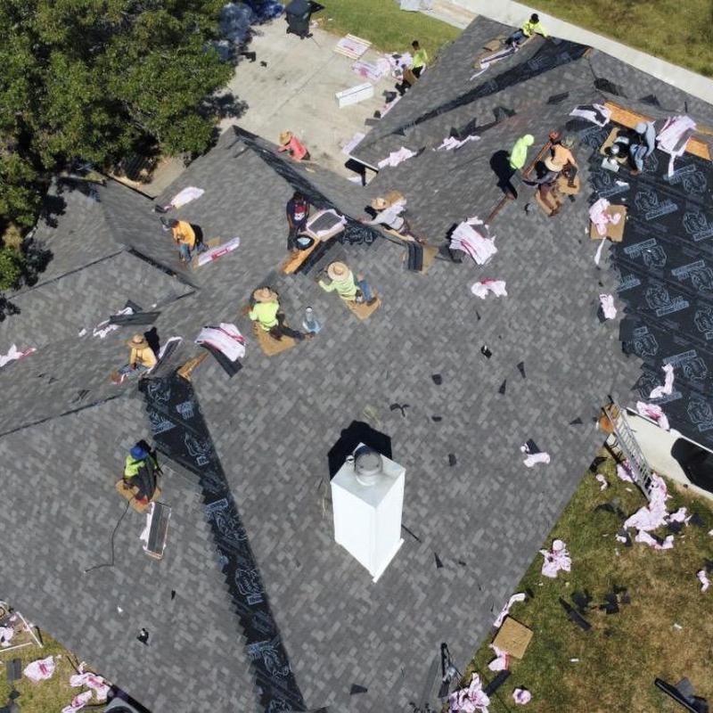 Owens Corning Duration shingle roof installation in progress