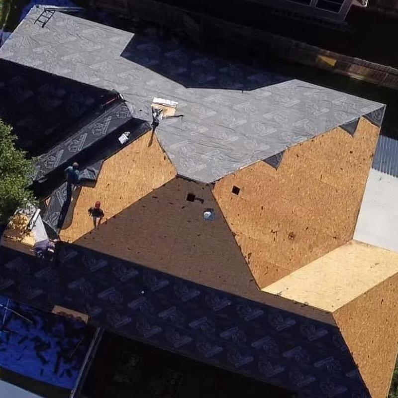 Owens Corning roof underlayment installation in Baytown TX