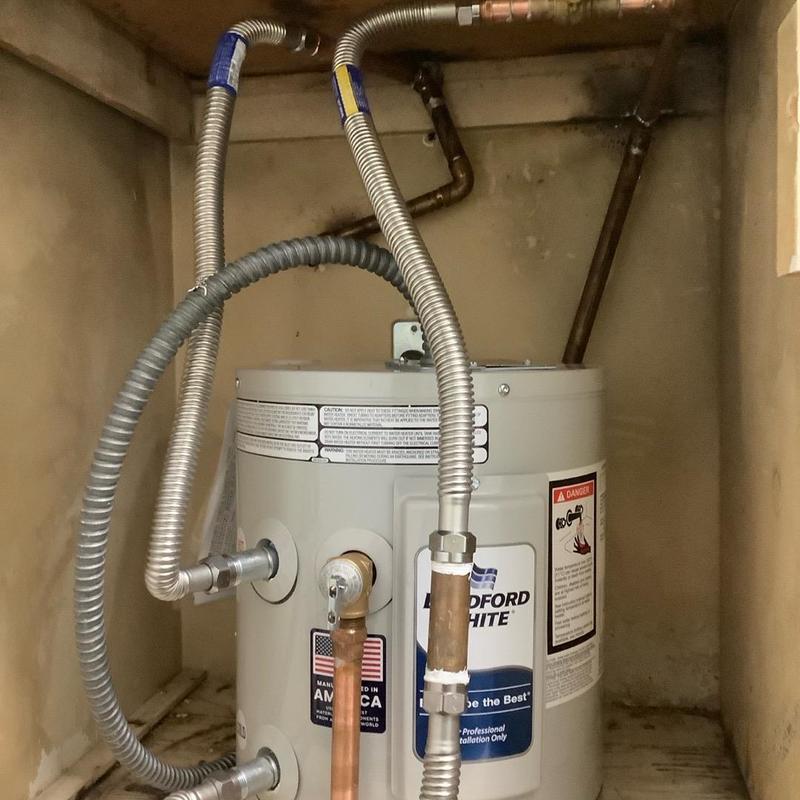 Bradford White 6-gallon water heater installation Bradford White 6-gallon water heater installation