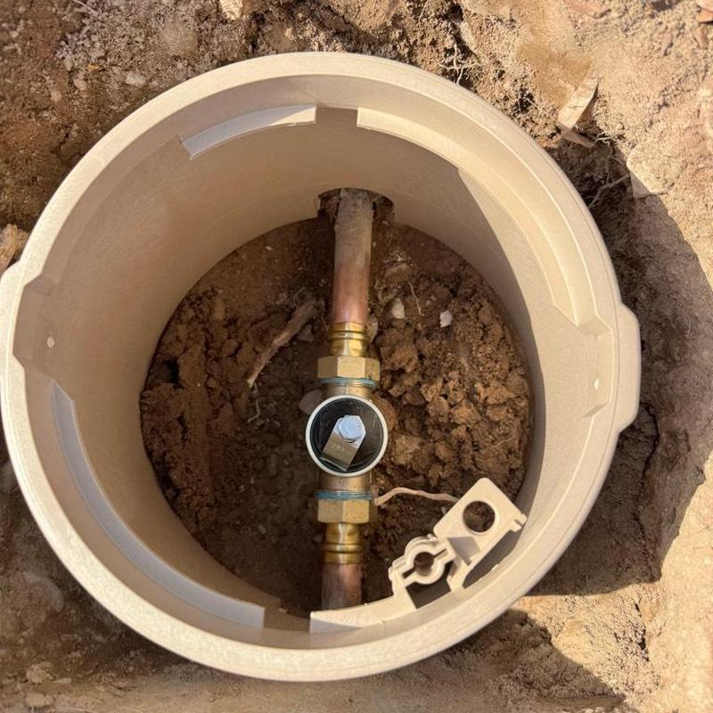 Pressure reducing valve installed on water main pipe