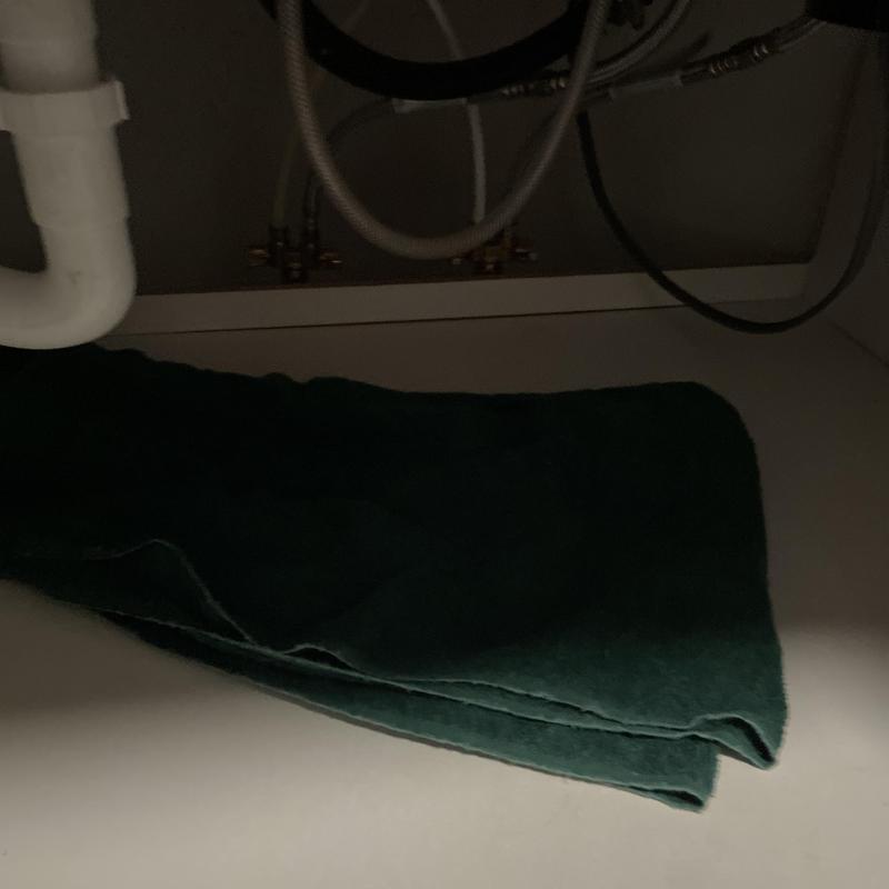 Kitchen sink shut off valves and faucet connections