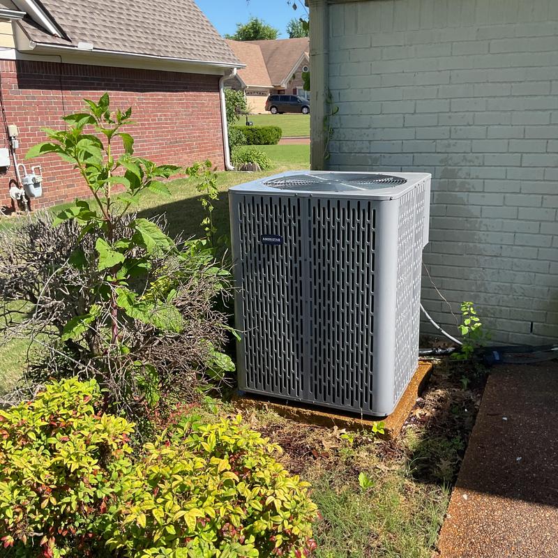 Air conditioner condenser coil water washed and inspected