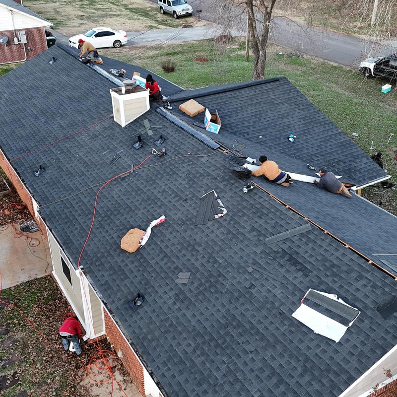 GAF asphalt shingle roof installation in Madison, AL