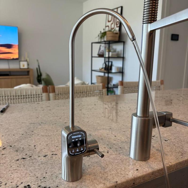 Waterdrop WD-G3P600 faucet installed on kitchen counter