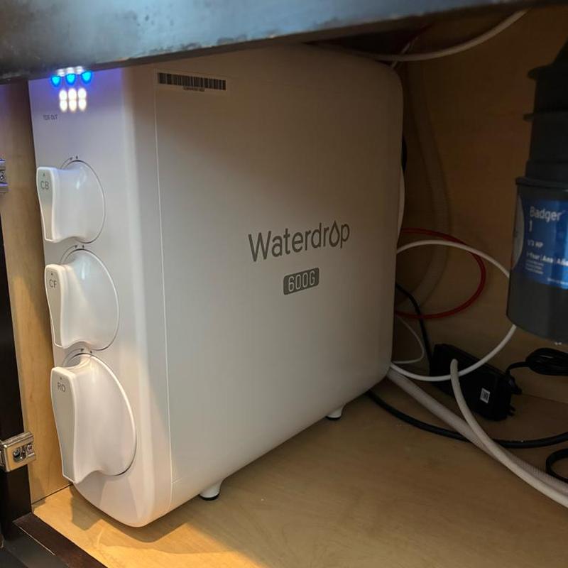Waterdrop WD-G3P600 RO system under kitchen sink