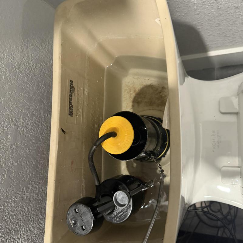 Toilet flush valve with new installation inside tank Toilet flush valve with new installation inside tank