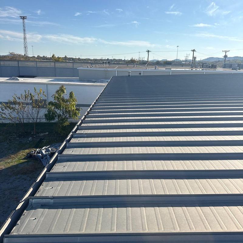 Metal panel roofing with hail damage inspection, Nashville