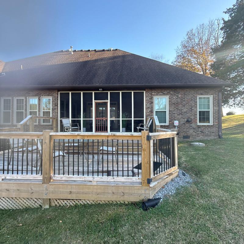 Asphalt shingle roof hail damage and drainage inspection