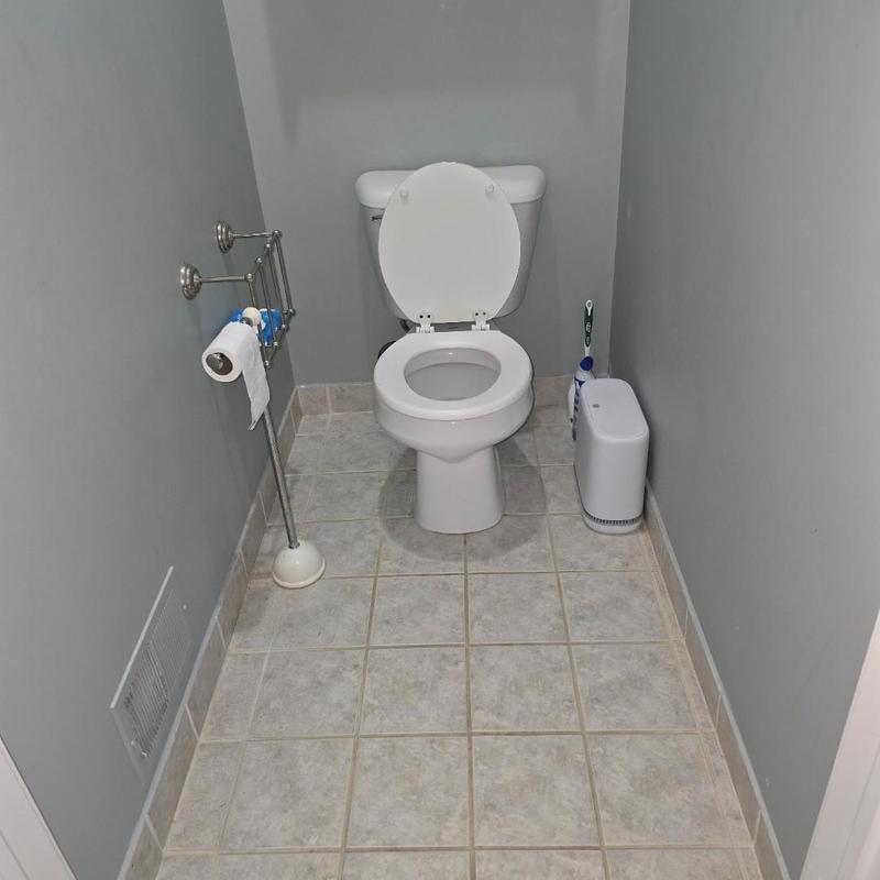 Toilet flange repair with new wax ring and supply line