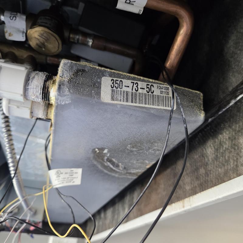Coil data plate on HVAC unit for ordering