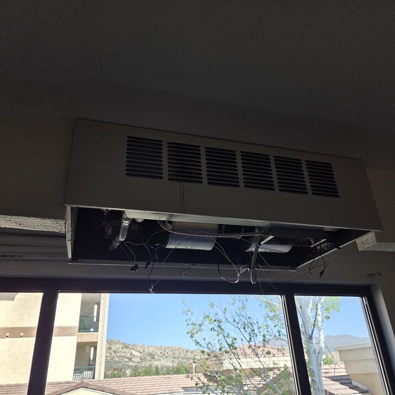 Skilled Nursing Unit 205 HVAC coil housing open
