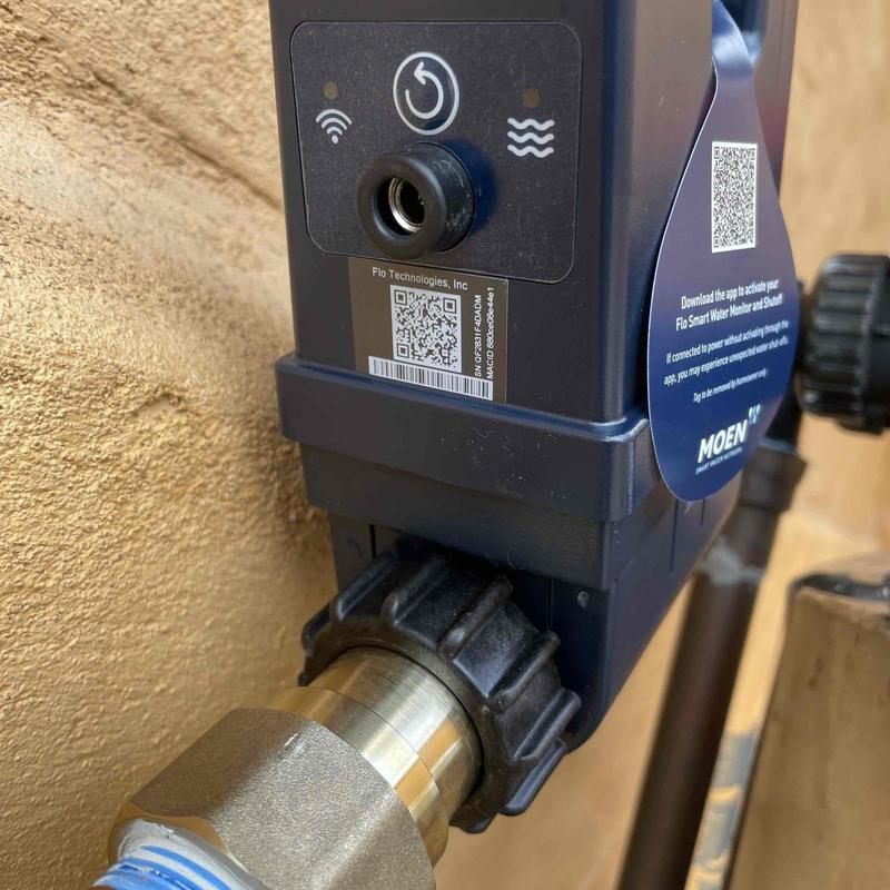 Moen Flow leak detection and shut-off system installed
