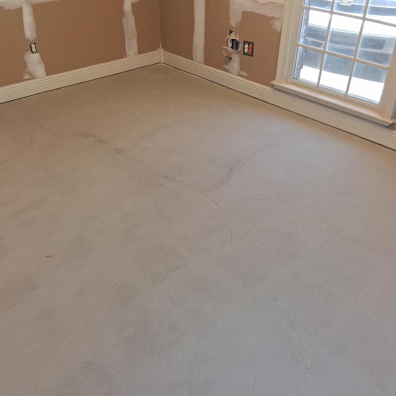 Concrete subfloor prep for flooring installation