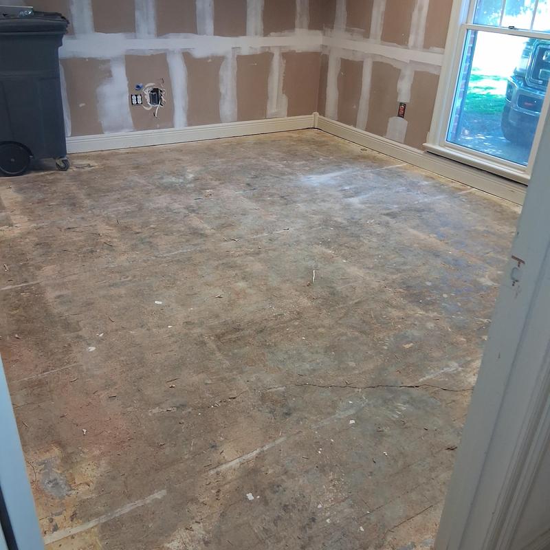 Subfloor demolition and prep for flooring installation