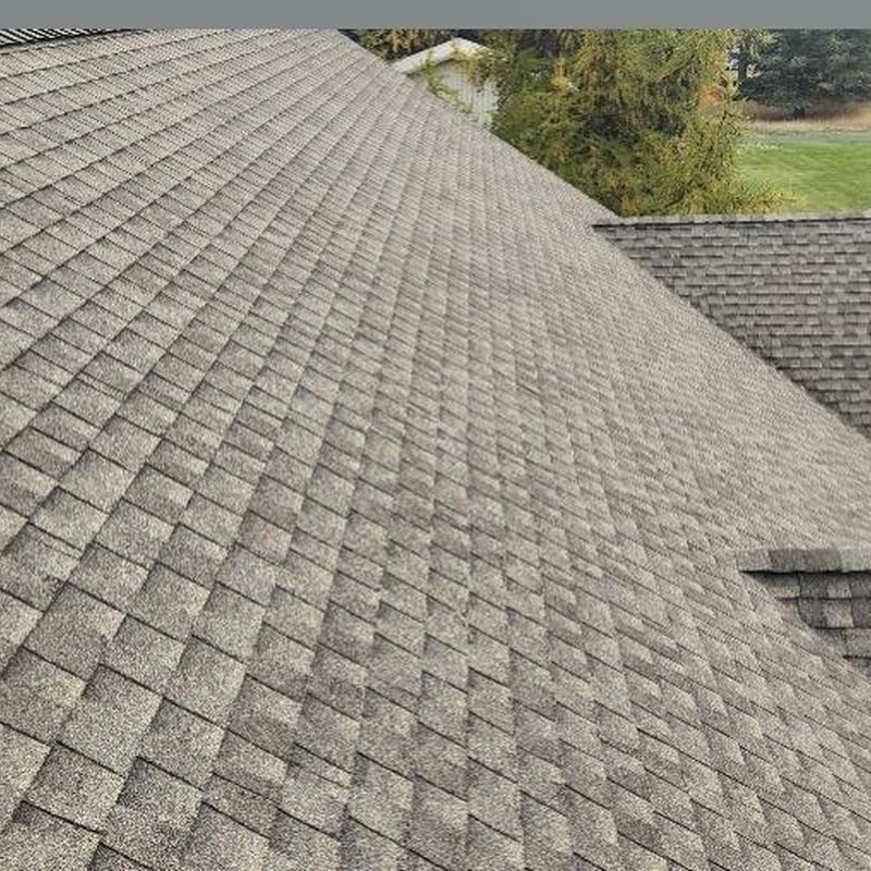 Asphalt shingle roof full inspection and estimate view