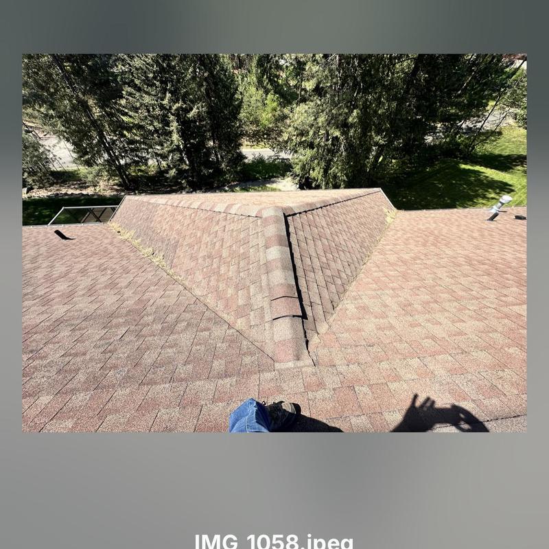 Asphalt shingle roof ridge and valleys inspection Asphalt shingle roof ridge and valleys inspection