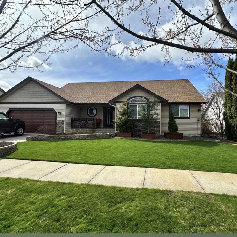 Asphalt shingle roof inspection on residential home Asphalt shingle roof inspection on residential home