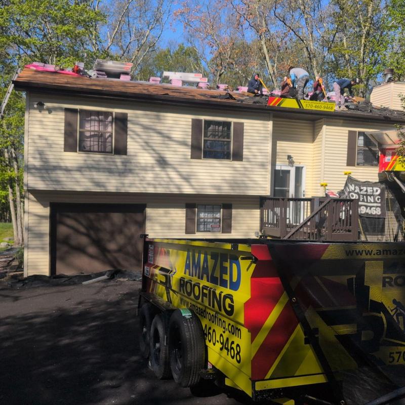Owens Corning shingles roof replacement in Bushkill Owens Corning shingles roof replacement in Bushkill