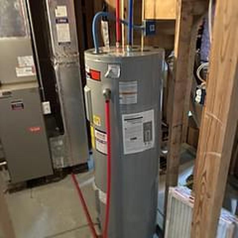 50 gallon electric water heater installation in basement
