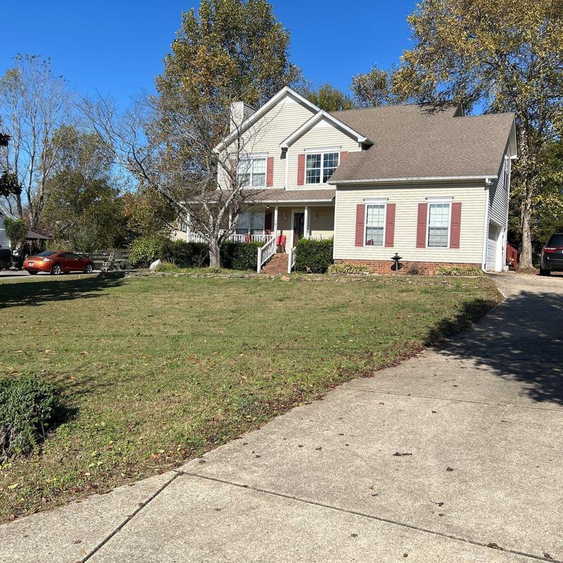 Asphalt shingle roof with hail damage inspection