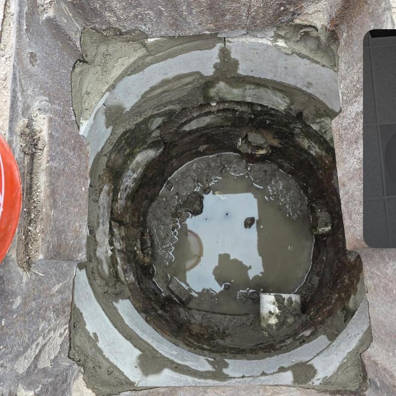 Storm basin with concrete rebuild and drainage pipe replacement