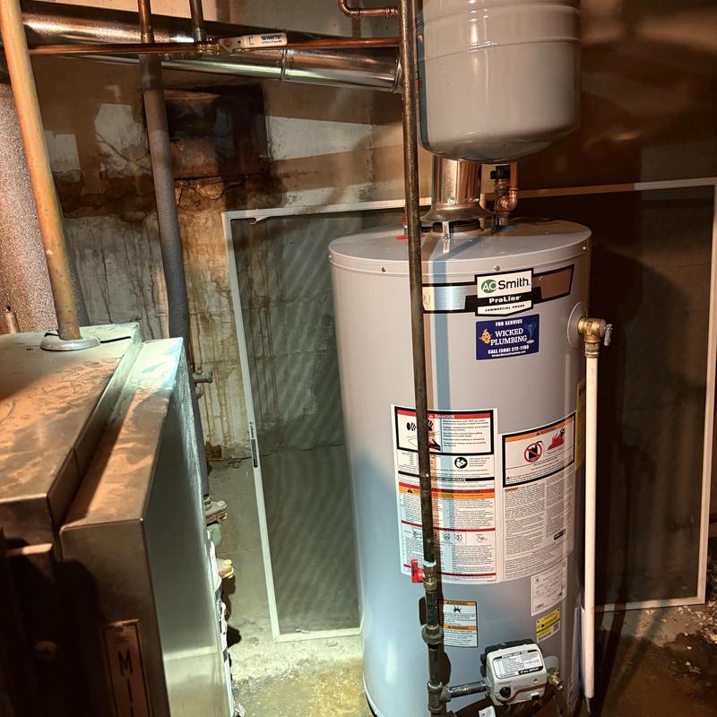A.O. Smith 40 gal natural gas water heater installation A.O. Smith 40 gal natural gas water heater installation