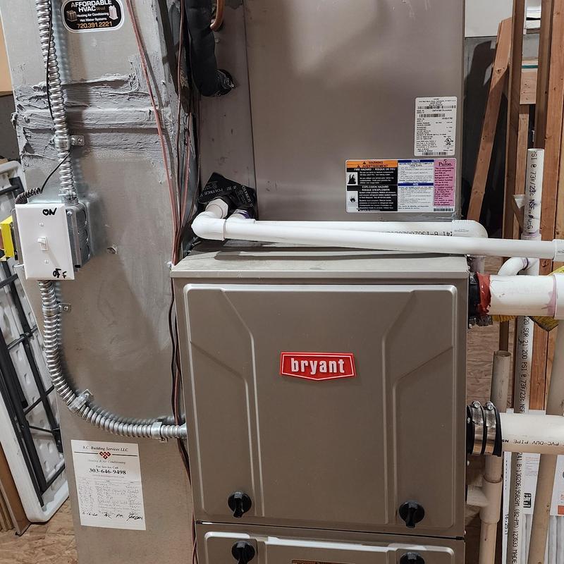 Bryant furnace system with PVC vent pipes installation Bryant furnace system with PVC vent pipes installation