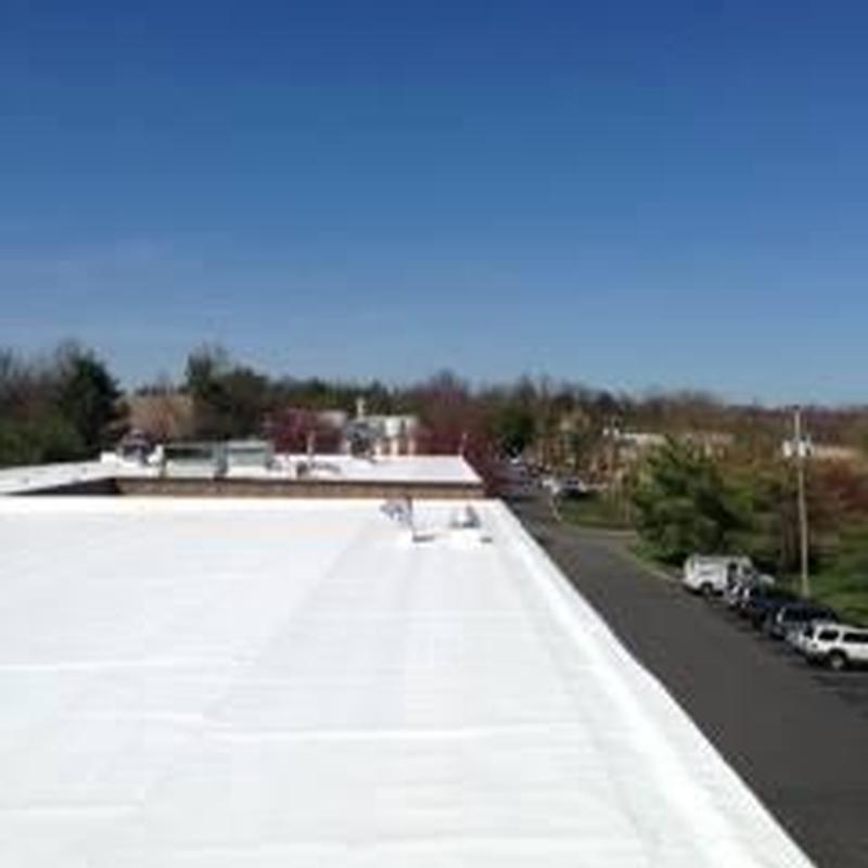 Versico 60mil TPO flat roof installation in Linden, NJ Versico 60mil TPO flat roof installation in Linden, NJ